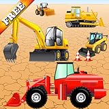 Digger Puzzles for Toddlers and Kids : play with construction vehicles ! Educational Puzzle Games -...