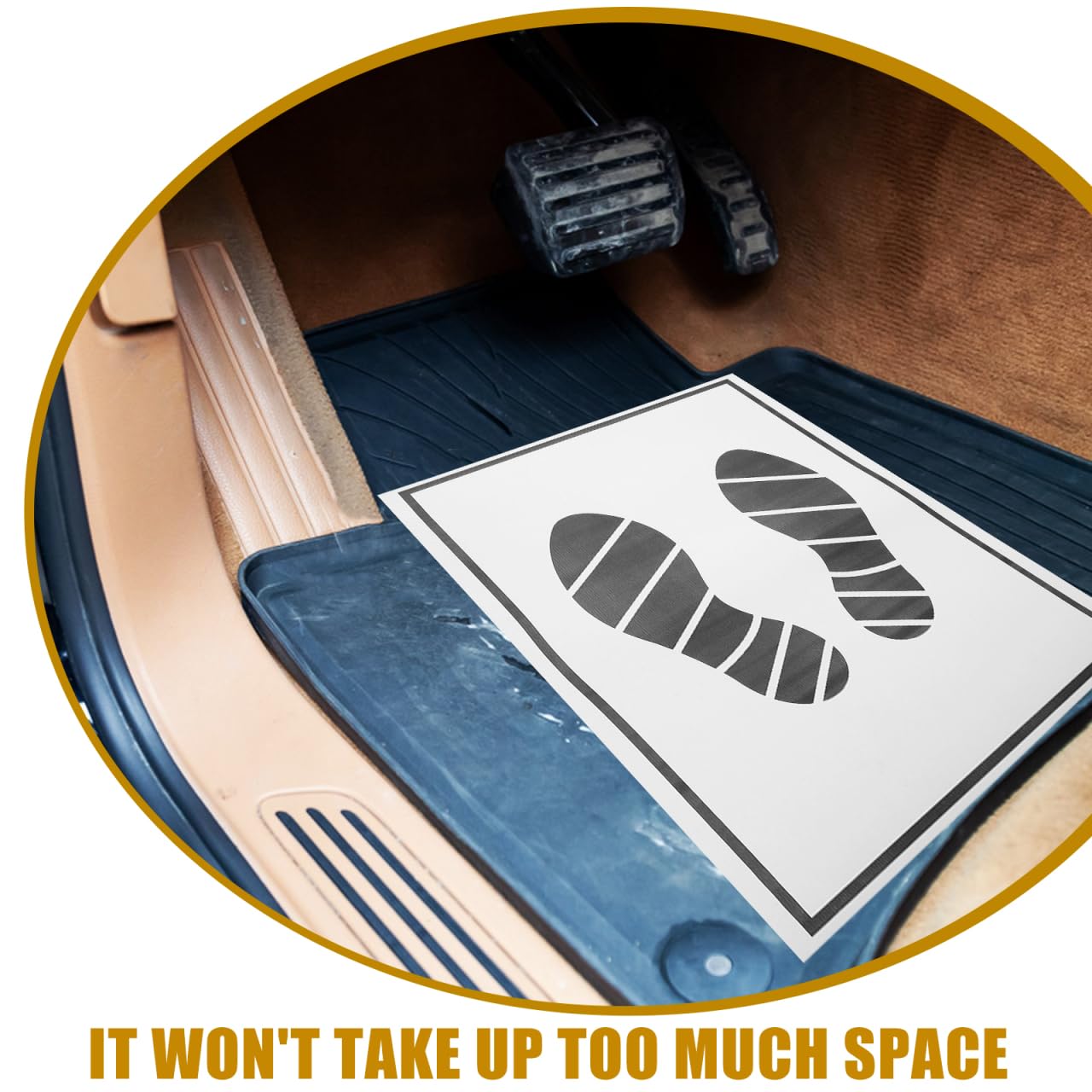 25PCS Paper Floor Mats for Cars Vehicles Disposable Paper Mats for Car Detailing Waterproof Automotive Covers Protector Detailing — view 4