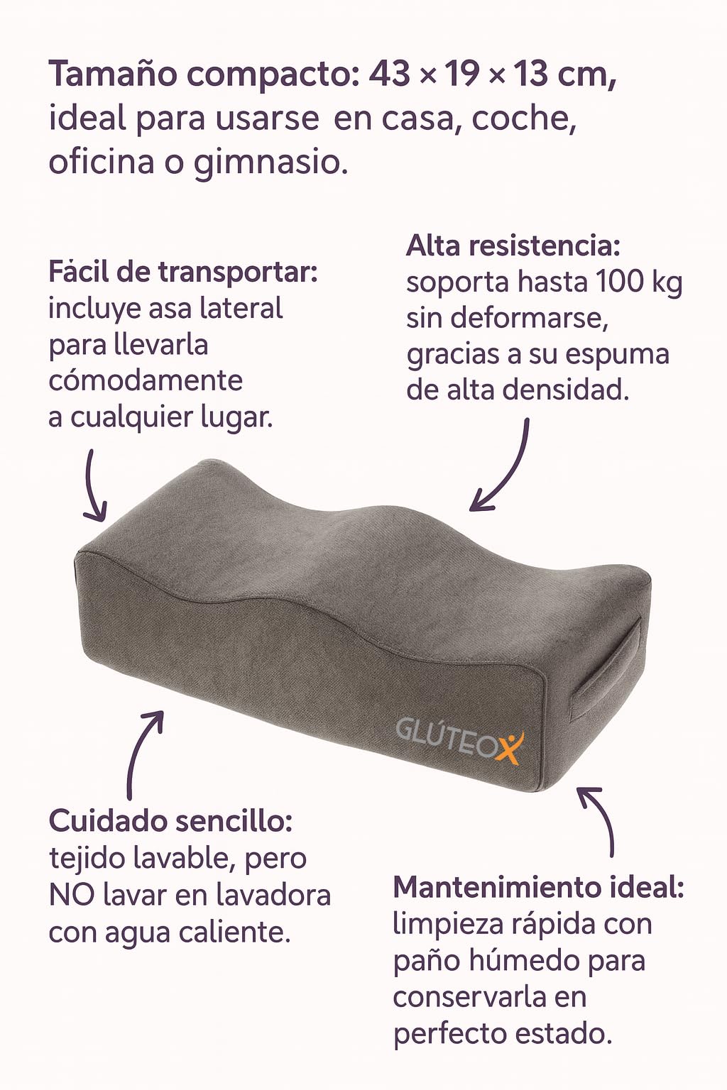 BBL Kissen – Ergonomisches Gesäßkissen für bessere Haltung, Post-OP & Training – Ideal für Yoga, Pilates & Fitness – Hochwertig, Tragbar