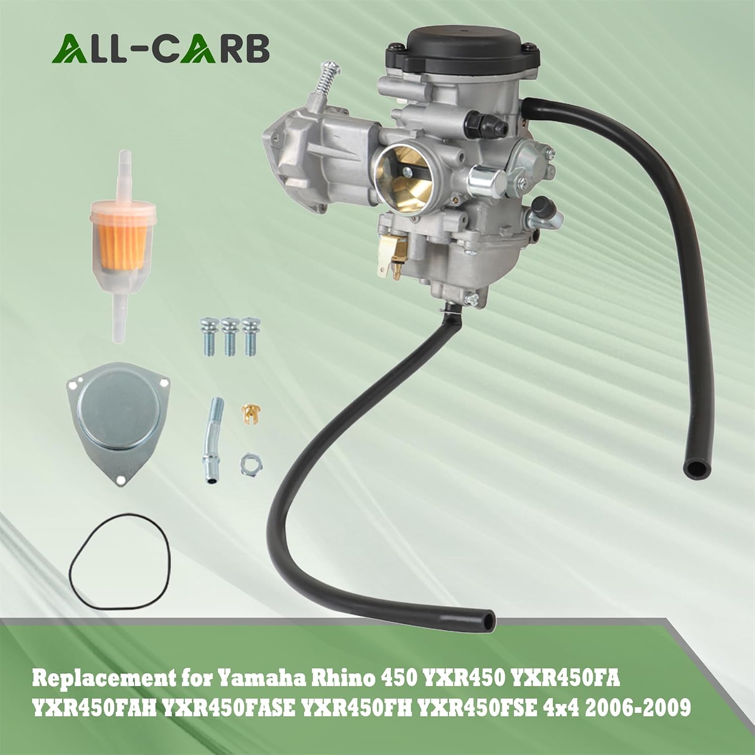 ALL-CARB Carburetor Replacement for Yamaha Rhino 450 YXR450 YXR450FA YXR450FAH YXR450FASE YXR450FH YXR450FSE 4x4 2006-2009 Carb