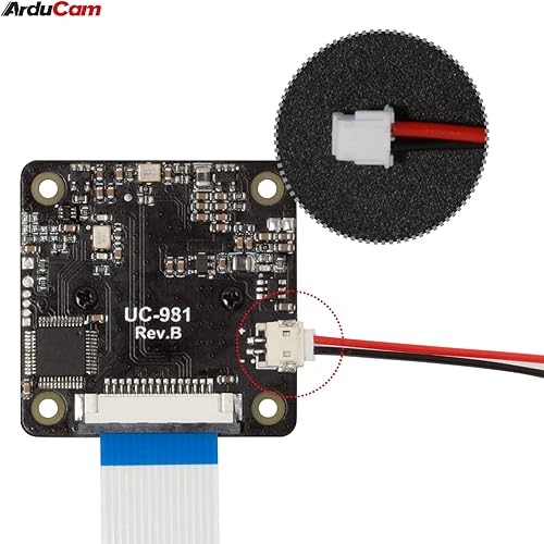 Miniatura 4 de Arducam Cámara ToF, módulo de cámara enrollable a color de 0.43MP con estuche para Raspberry Pi y Nvidia Jetson Board, solución de detección de