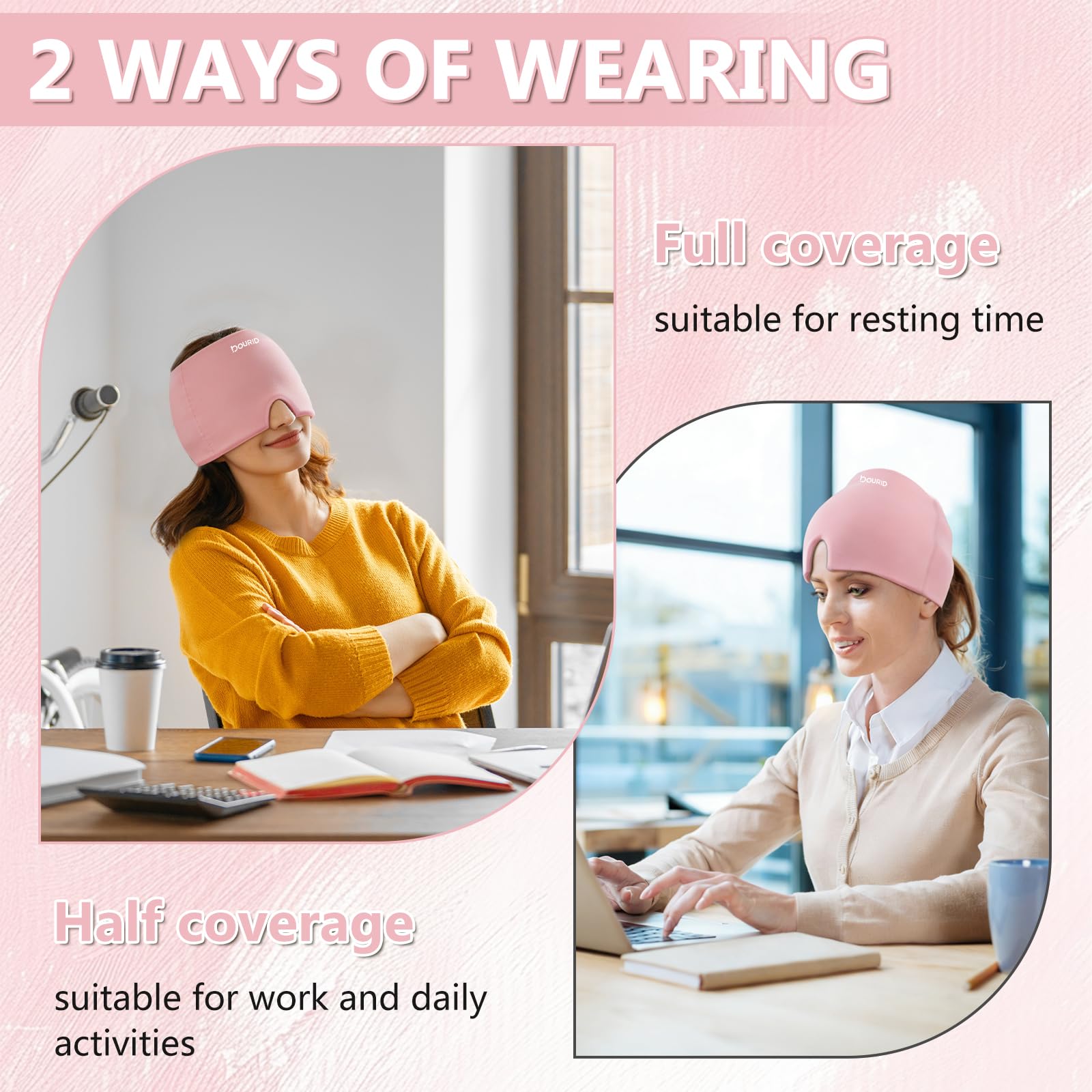 Migraine Cap, Tasteless Headache Cap, Gel Cold Cap — Amazon image 5