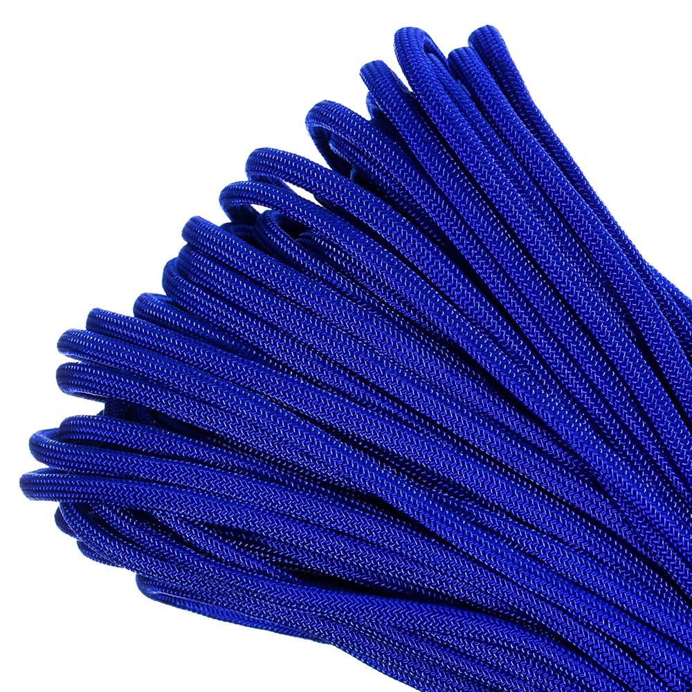 PARACORD PLANET 50 ft Mil-Spec Commercial Grade 550Lb Type Iii Nylon Paracord Electric Blue โ image 1