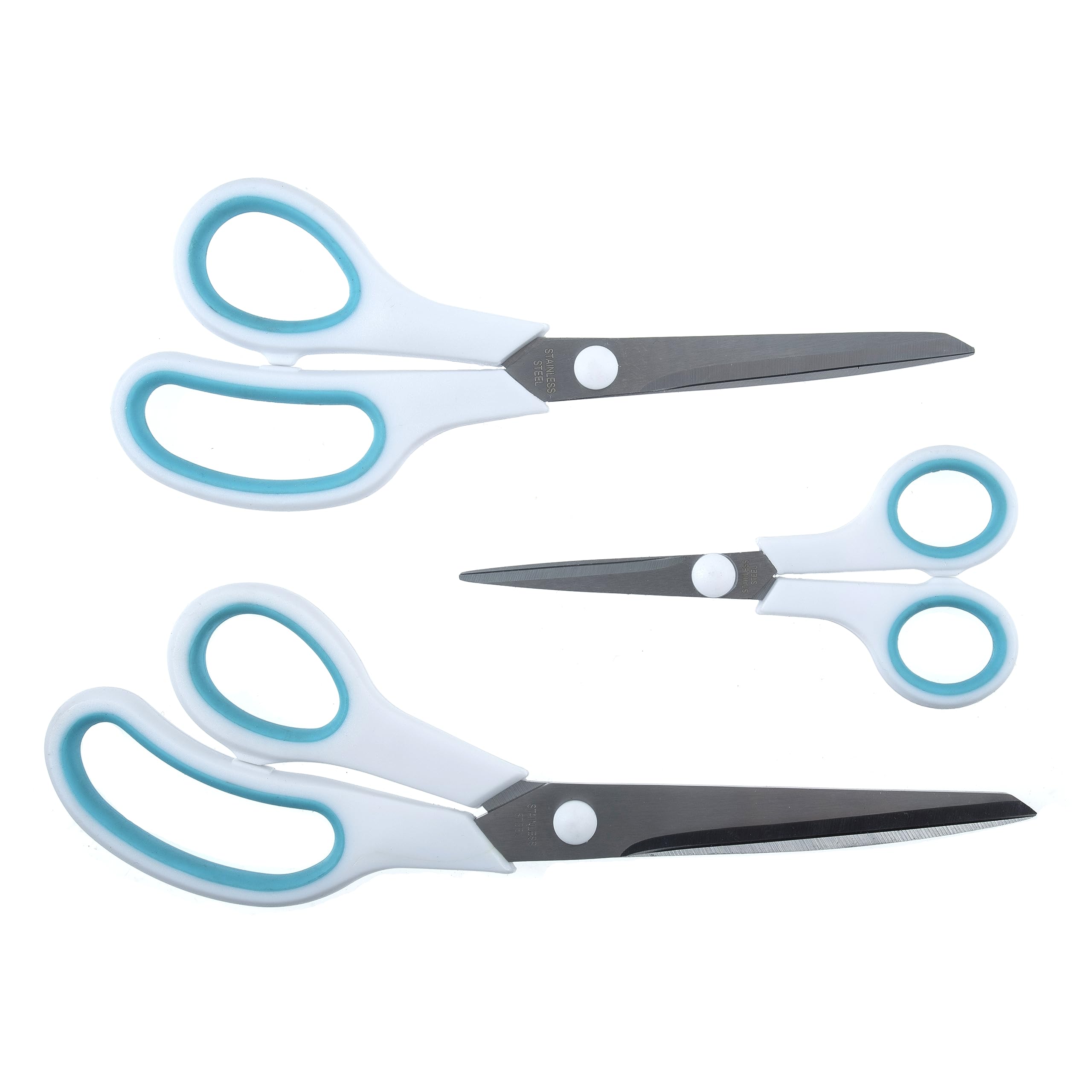 Hemline Scissor Set: 3 Piece: Purple/Grey