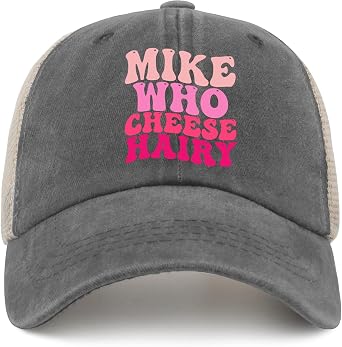 Mike Who Cheese Hairy Caps Custom Baseball Cap Mens Golf Hat Gifts for Dad Golf Hats