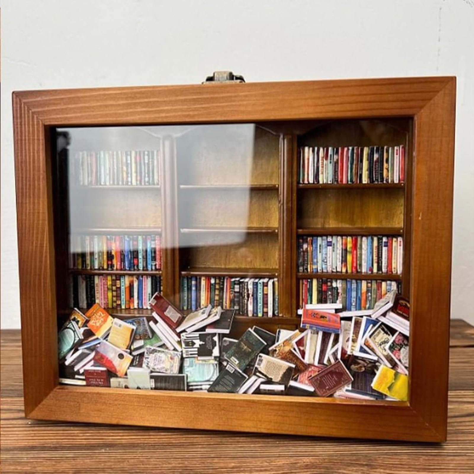 Libreria per paure, libreria in miniatura con 200 piccoli ornamenti per