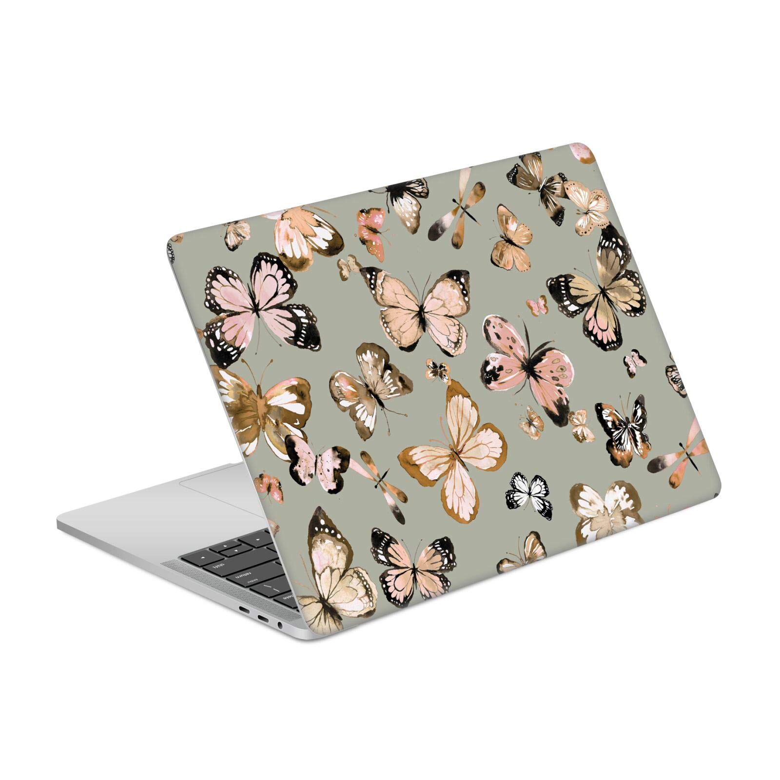 Vinyle Autocollant MacBook Pro 13 A2338 Peau Protection Ninola Papillons Floral - 7