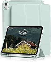 Vista 11 de Kenke - Funda para iPad 11/10ª generación con portalápices 11/10.9 pulgadas 2025 A16/2022, carcasa trasera transparente de acrílico PC duro y borde
