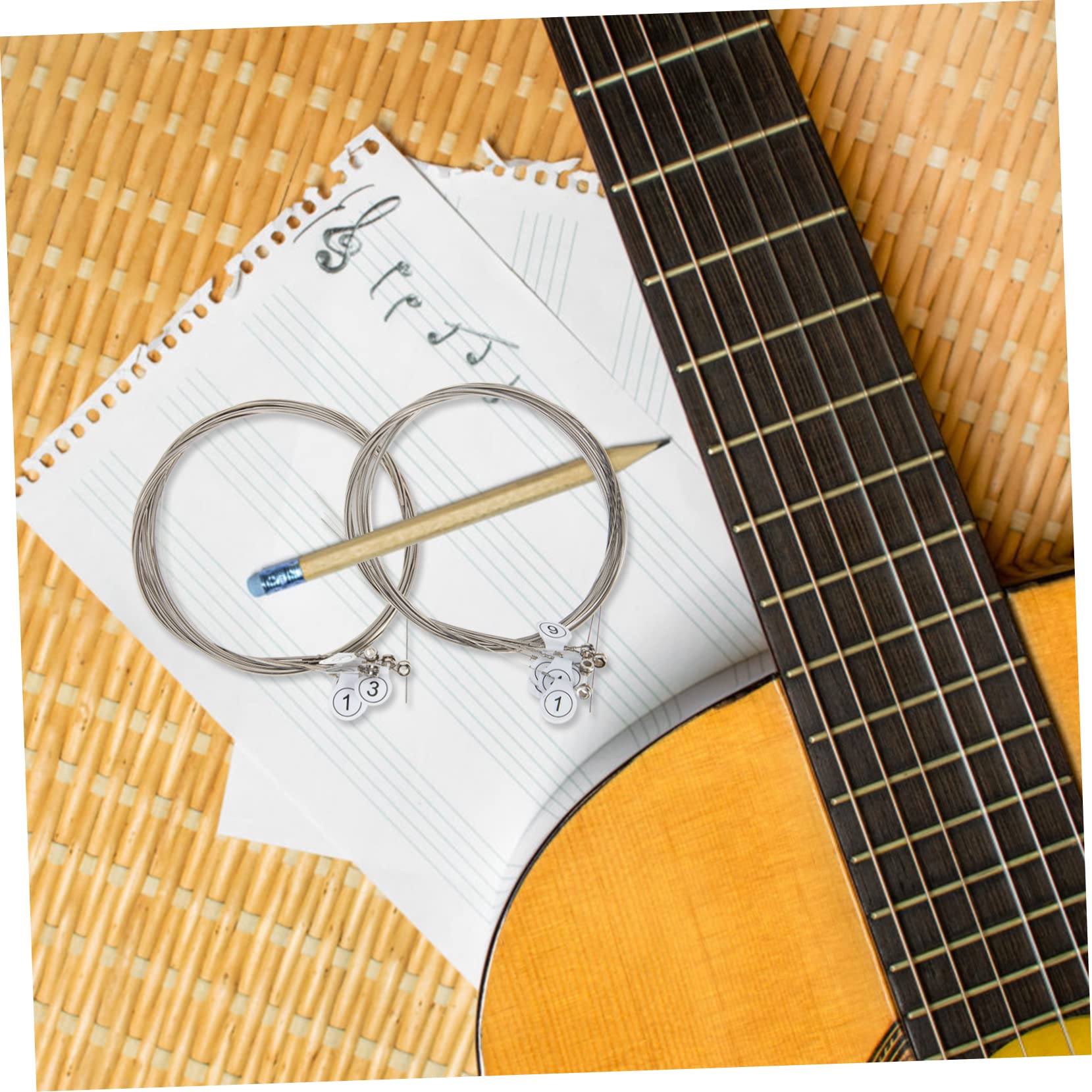 ibasenice 10juegos Cuerdas De Guitarra Eléctrica Para Reemplazo De Cuerdas De Guitarra Accesorios Prácticos Para Músicos