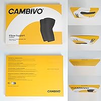 Vista 8 de CAMBIVO Paquete de 2 coderas para tendinitis y codo de tenista, manga de apoyo de compresión para alivio del codo de golfista, artritis