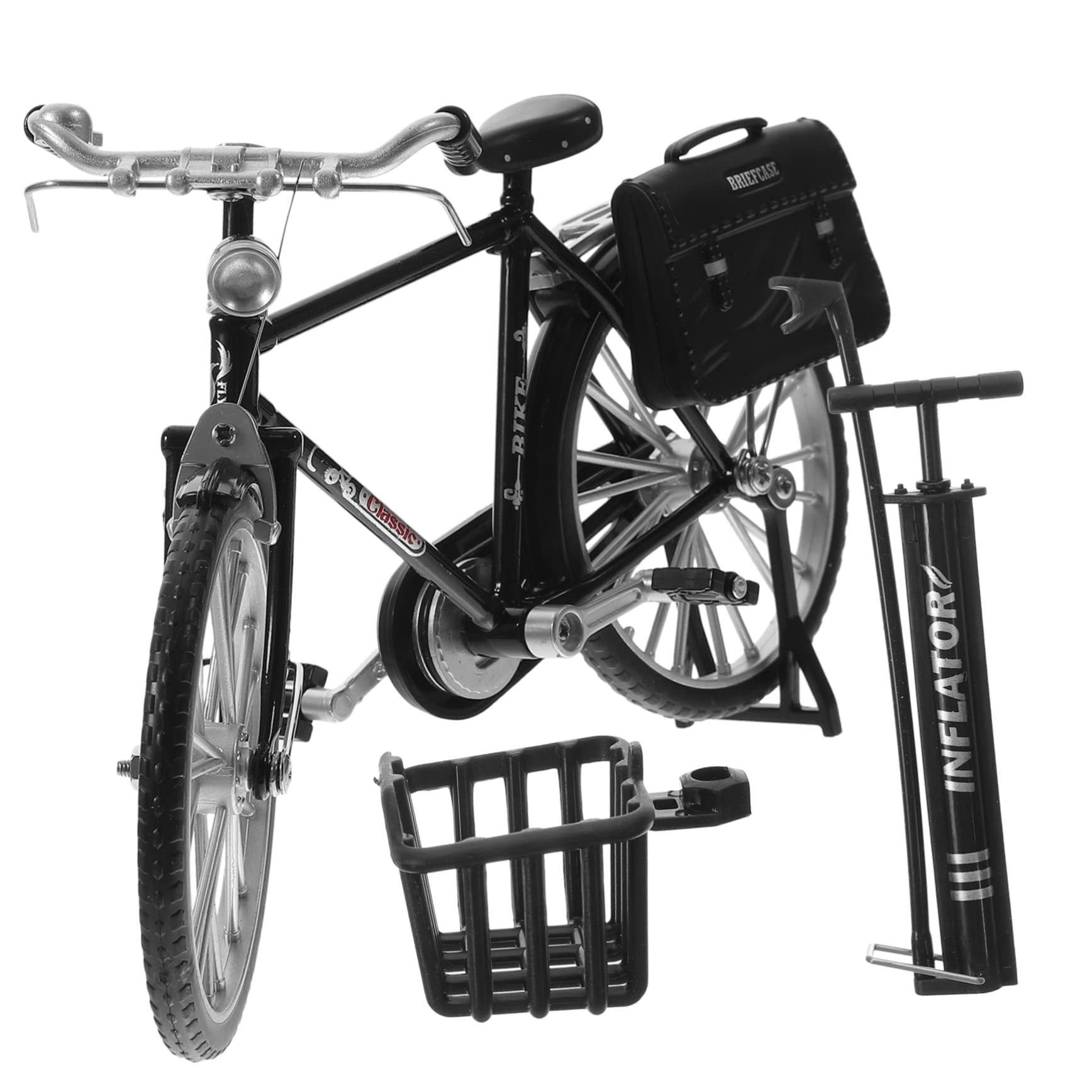 IMIKEYA Vintage Style Bike Model Ornament Sturdy Mini Bike Model Desktop for Boys and Girls Toys