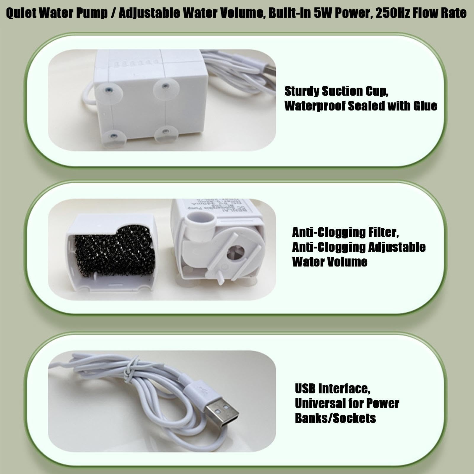 Bebedero para Jaula de Pájaro USB Portátil con Cargador | Ducha para Aves para Jaulas de Interior