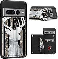 Vista 16 de Funda para Google Pixel 7 Pro con ranura para tarjetero, funda de piel sintética, doble cierre magnético y cubierta duradera de TPU a prueba
