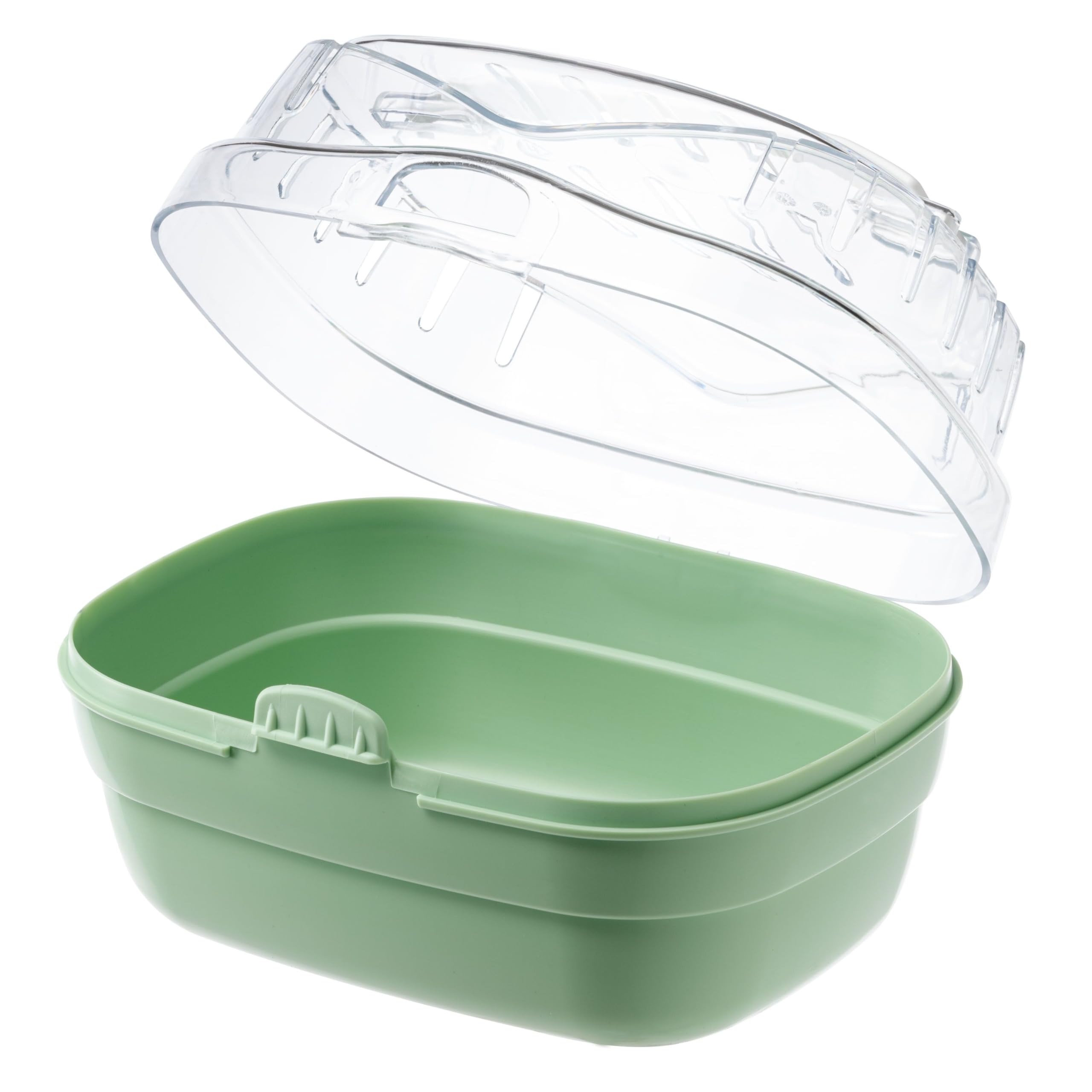 Ferplast Transport pour Hamsters et Autres Petits rongeurs ALADINO Small Cage de Transport pour Petits Animaux, rongeurs, Hamsters, 20 x 16 x h 13,5 cm, Vert