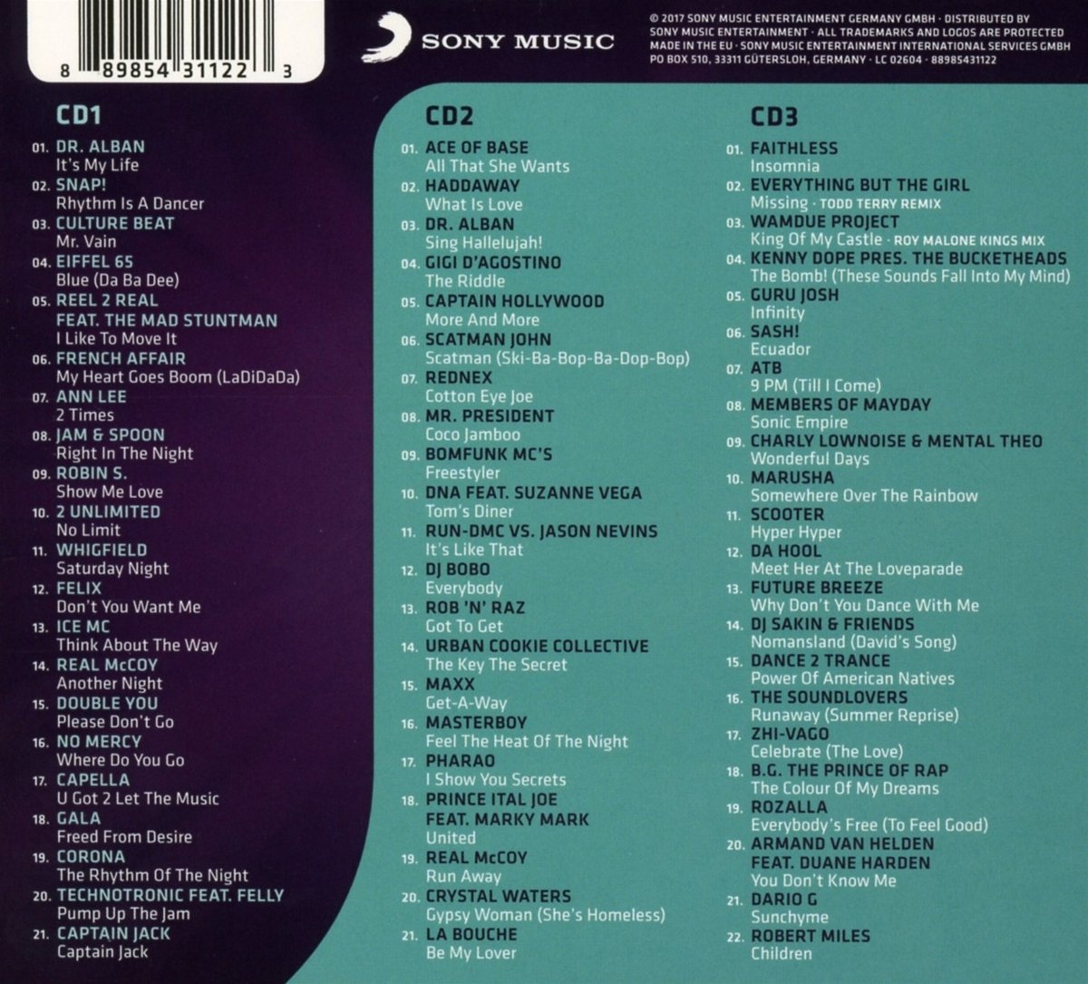 Die Hit Giganten Best of 90'S Dance