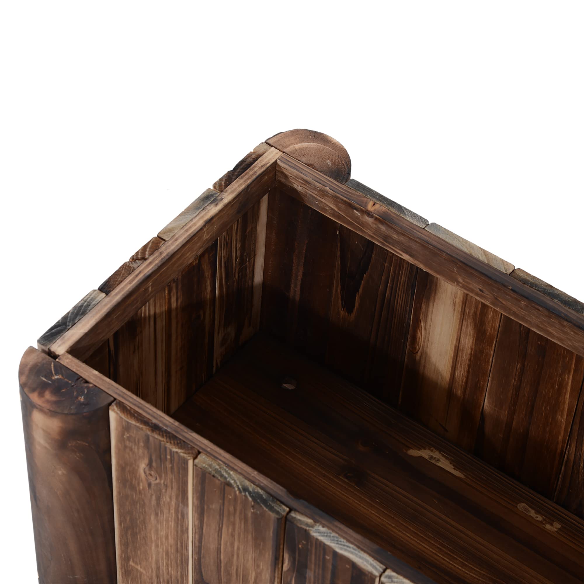 Outsunny Jardinière sur Pied Bac Potager Bois Sapin 70L x 35l x 30H cm