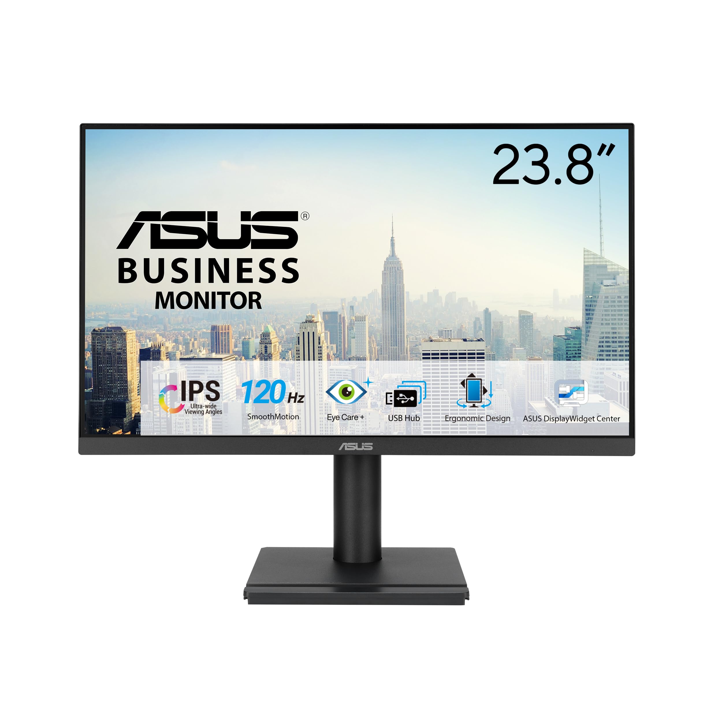 ASUS VA249QG EYE CARE, Monitor Gaming 23,8" FHD WLED/IPS (1920x1080), Nero | Design Senza Cornice, Refresh Rate 1ms MPRT, Adaptive-Sync, HDMI, DisplayPort, VGA, Filtro Luce Blu, Flicker Free