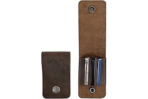 Set of 2 Leather Tie Cases for Your Dapper Ensemble