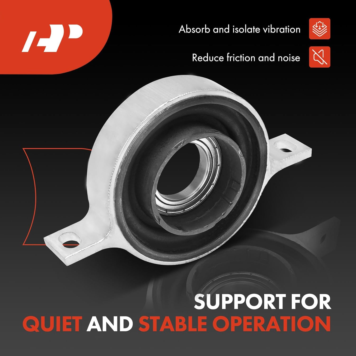 A-Premium Center Mount Driveshaft Center Support Bearing Carrier Bearing Compatible with BMW 535i 2011-2016, 535i GT, 740i, 740Li, 760Li, 640i xDrive, 640i Gran Coupe, 3.0L 6.0L, Replace# 26127564695