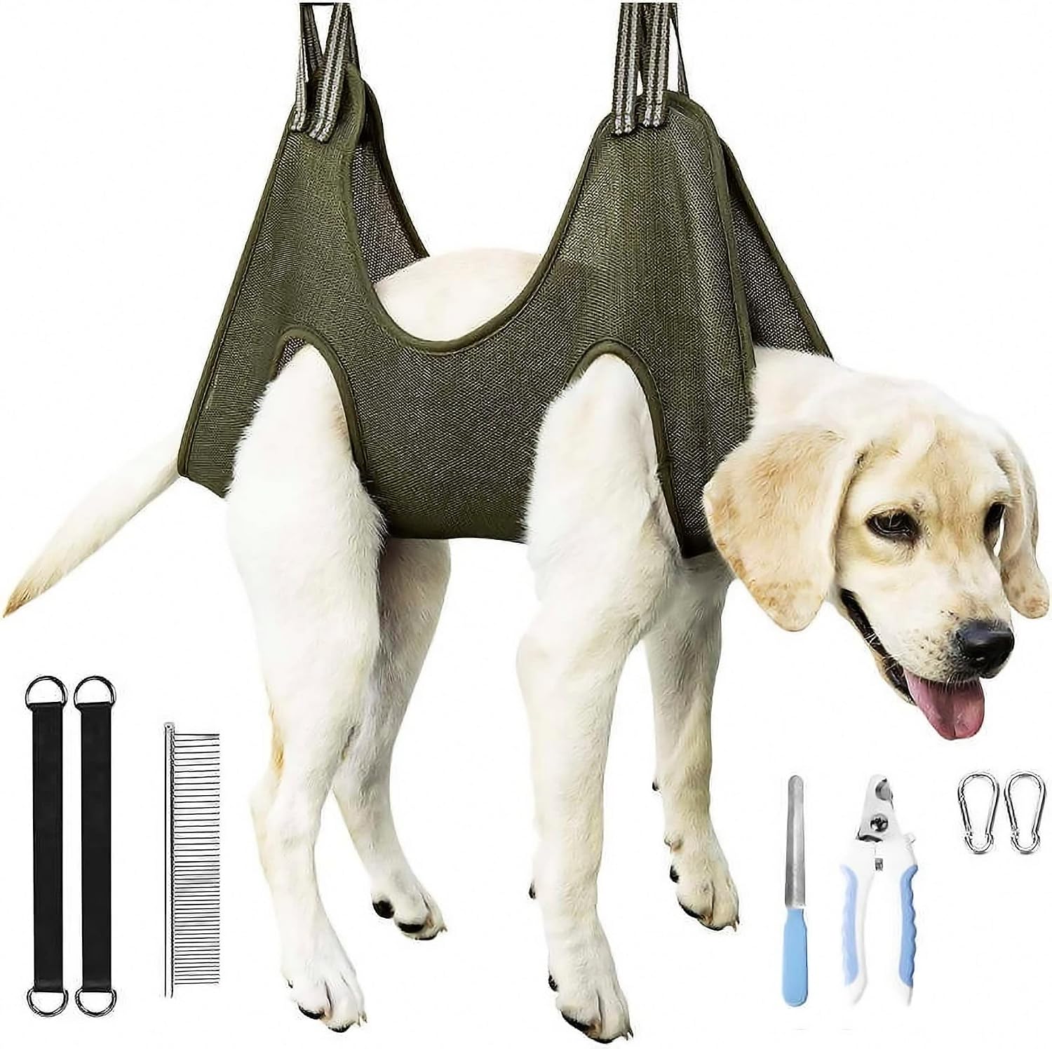 Il Trouve, Pet Grooming Hammock, Pet Grooming Harness, Dog and Cat Grooming Hammock with Supply Kit, Includes Nail Clippers/Nail…