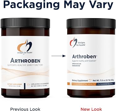 Designs for Health Arthroben Unflavored/Unsweetened - Collagen Peptides Powder + Botanicals to Help Support Healthy Joints - Peptides Drink Mix, Non-GMO (30 Servings / 330g)