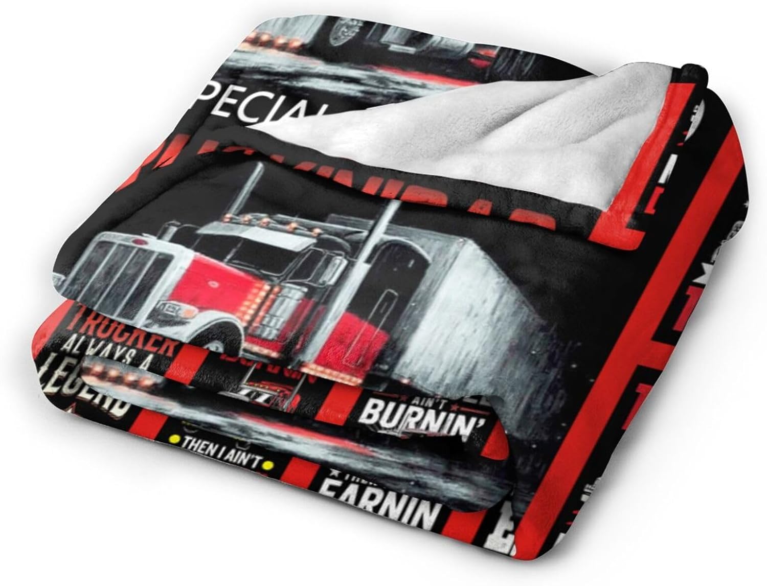 Truck Driver Blanket Best Truck Driver Blankets Fleece Plush Flannel Super Soft Cozy Warm Lightweight Trucker Decor Gifts for Boys Girls Kids Adults Men Women 40" x 50" - Image 4