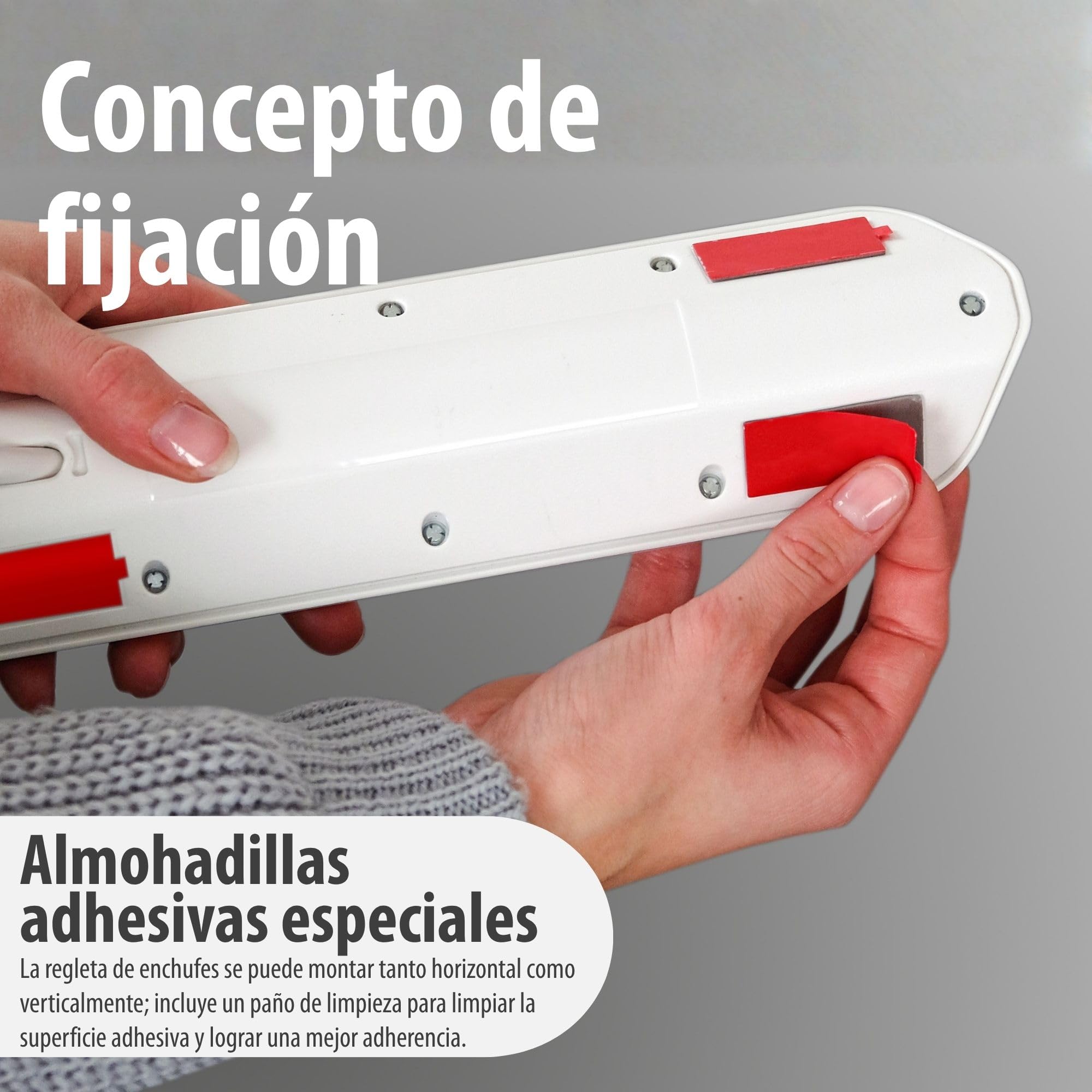 Brennenstuhl regleta de enchufes en Forma Esquina con 6 Tomas de Corriente y USB (4X Tomas de Corriente, 2X Euro, 2X Carga USB, Superficie de Acero Inoxidable) Plateado/Blanco
