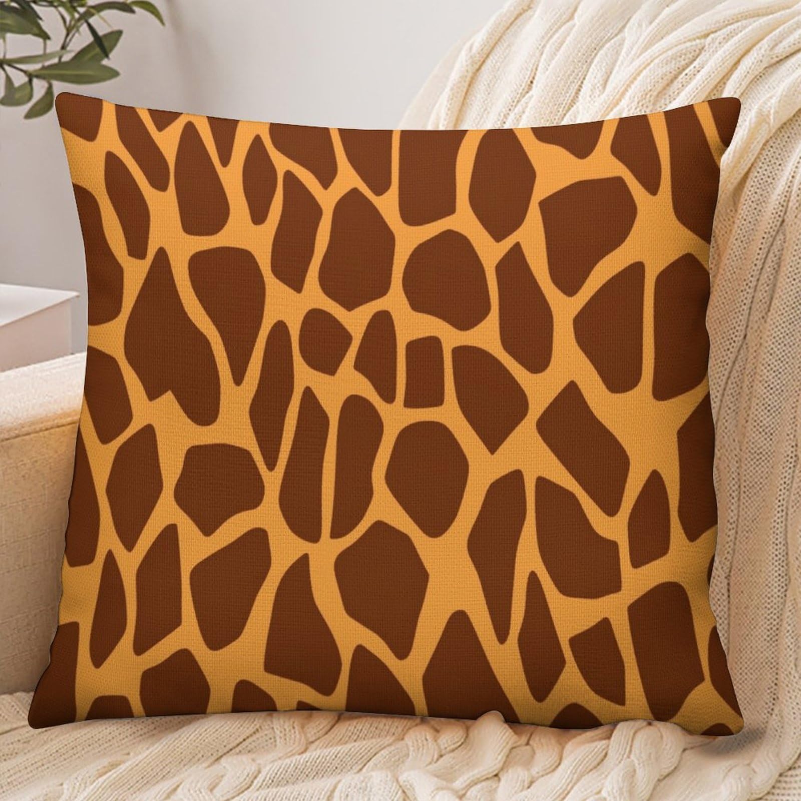 Fekiloot Style Giraffe Print Pillowcase Pillow Sham Pillow Case