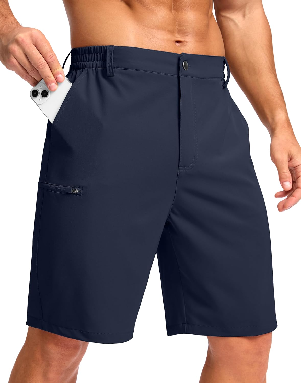 G Gradual Men's Casual Shorts 7"/ 9"/ 5" Lightweight 4 Pockets Stretch Quick-Dry Summer Shorts for Golf Work Hiking Trips