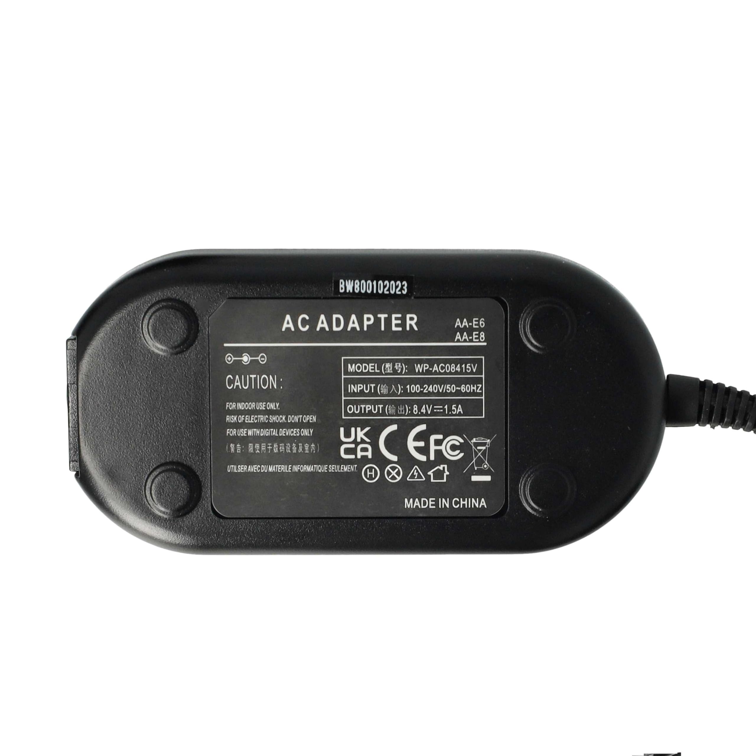 vhbw 1x Alimentation Compatible avec Samsung VP-D270 | VP-D270i, VP-D250i, VP-D352, VP-D351i, VP-D351, VP-D250 appareil photo numérique - 2m