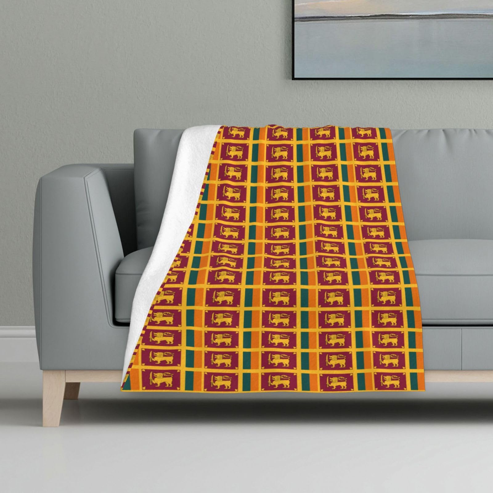 Plaid Sri Lanka en flanelle douce pour ne plus avoir froid en voyage