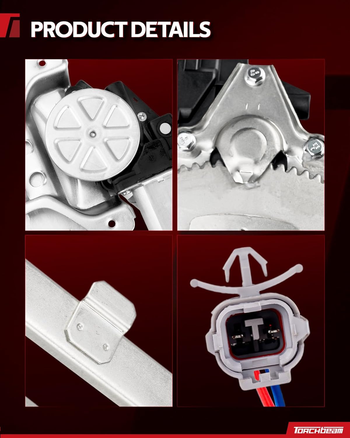 Torchbeam 741-800 Power Window Regulator Assembly with Motor Compatible with 1995-2004 Tacoma741-800, 69801-35100, 6980452020, 85720-35080