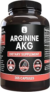 PURE ORIGINAL INGREDIENTS Arginine AAKG (365 Capsules) No Magnesium Or Rice Fillers, Always Pure, Lab Verified