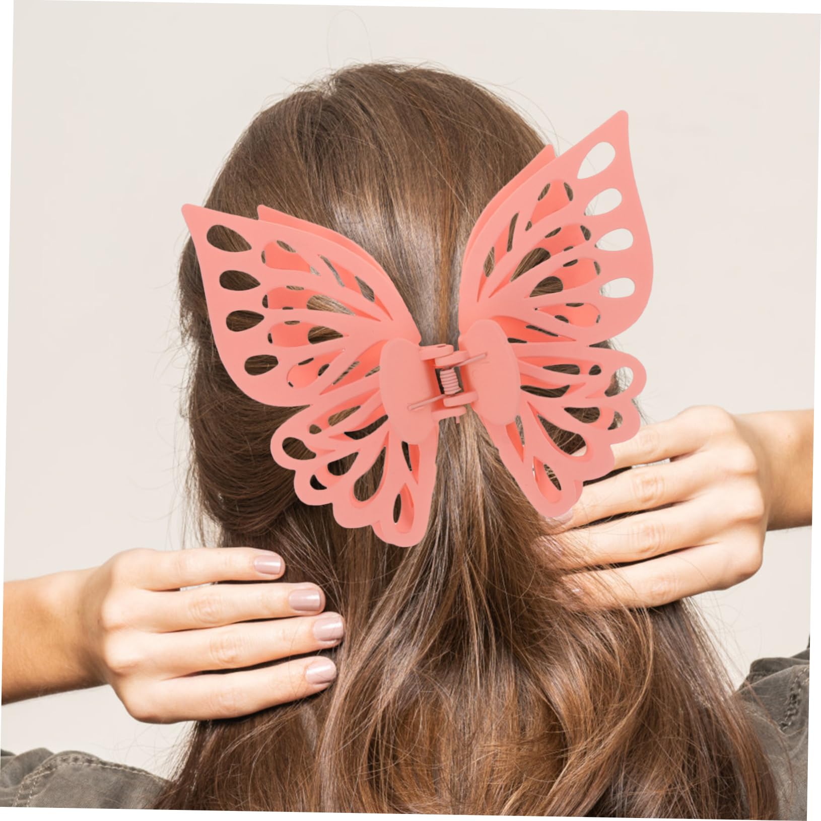 8 Stück Große Schmetterling Haarspangen Damen Lange Haarclips Mit Festem Halt Metallfeder Haarklammern Für Dickes Und Langes Haar Vielseitig Für Alltag Und Sport