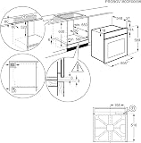 Electrolux EOF4P46X Multifunktions-Backofen, 72 l, Klasse A+, SurroundCook, Pyrolytische Reinigung, 589 x 594 x 569 mm, Edelstahl Anti-Fingerabdruck - 5