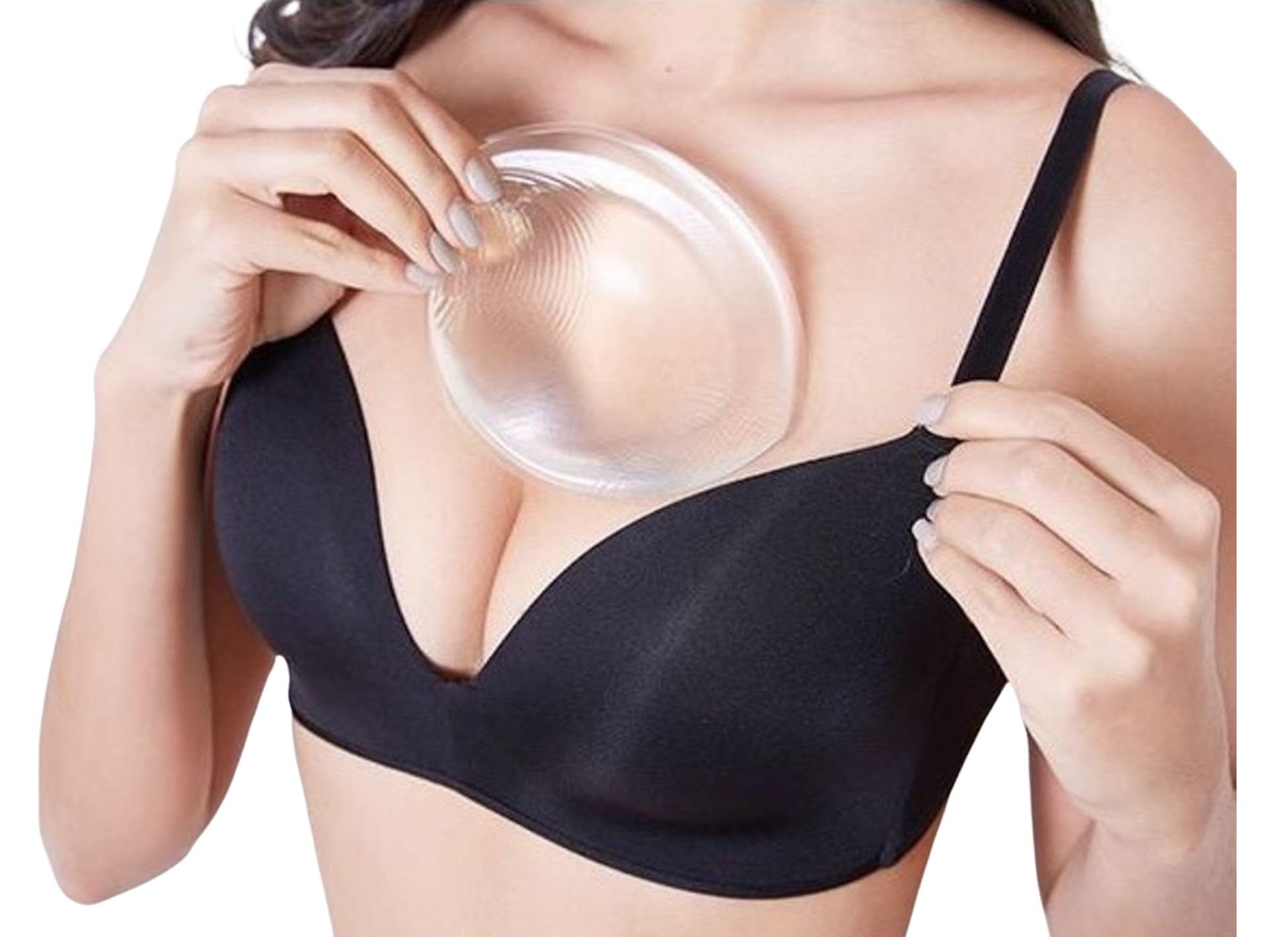 Silicone Bra Inserts & Nipple Cover Gel Breast Pads Enhancers to Add 2 Cup, Suitable for Bras/Dresses/Swimsuits. 251gm-image-24
