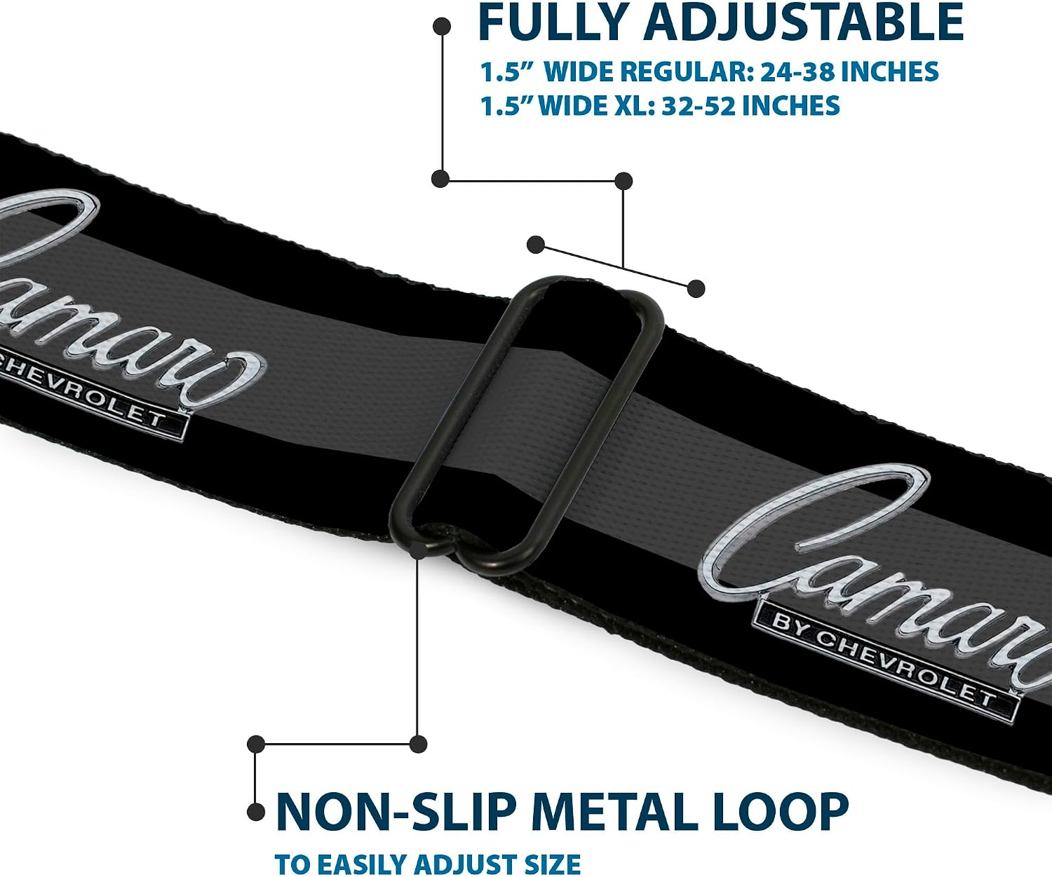 Buckle-Down Men's Seatbelt Belt Camaro Wcm015