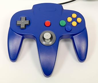 N64 USB Controller Blue For Window, Mac, and Linux by Mars Devices