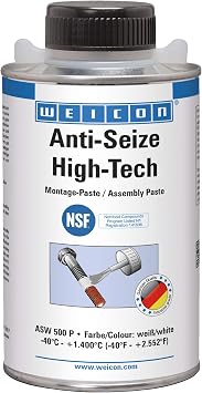 WEICON Anti-Seize High-Tech Mounting Paste 500g Protection Against Corrosion Wear and Seizure Metal-Free
