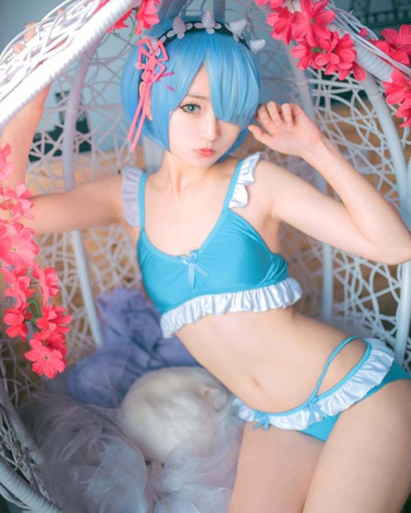リゼロ レム セーラー服 水着 ウィッグ リゼロ レム セーラ服水着 コスプレ衣装 ウィッグ・靴追加可