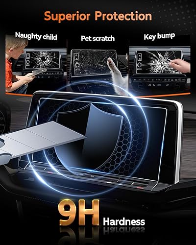 Miniatura 10 de CDEFG Protector de pantalla para Volkswagen Atlas 2024, (SESELSEL Premium R-Line) Pantalla táctil central de 12 pulgadas Infotainment para 2024 VW