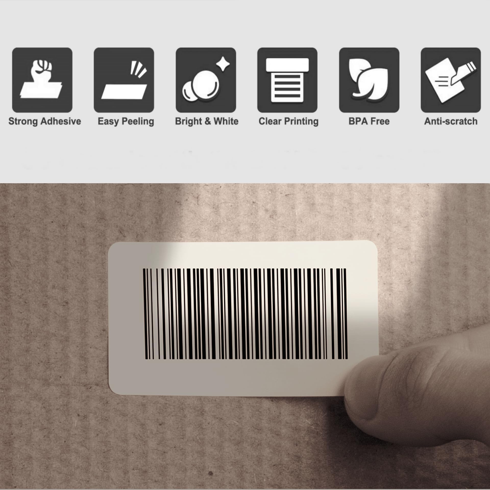 Hehua Lot de 4 rouleaux d'étiquettes compatibles avec DYMO Labelwriter 5XL 550 4XL 450 30336 avec puce RFID, étiquettes d'adresse de retour, 25 mm x 54 mm, total de 2000 étiquettes/4 rouleaux