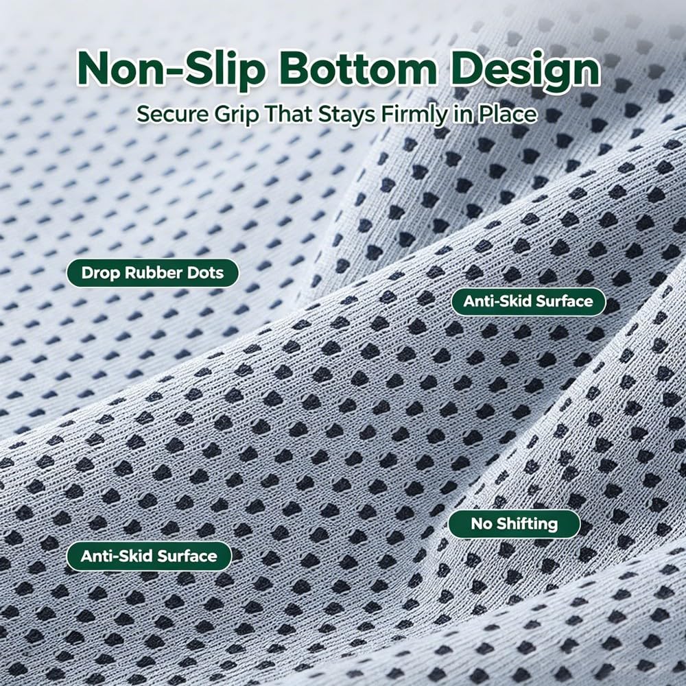 Sitzkissen Rollstuhl 45x40cm, Memory Foam Kissen Für Stuhl Und Rollstuhl, Ergonomisches Komfortkissen Mit Rutschfester Unterseite, Waschbarer Bezug, Unterstützung Für Langes Sitzen, Grau