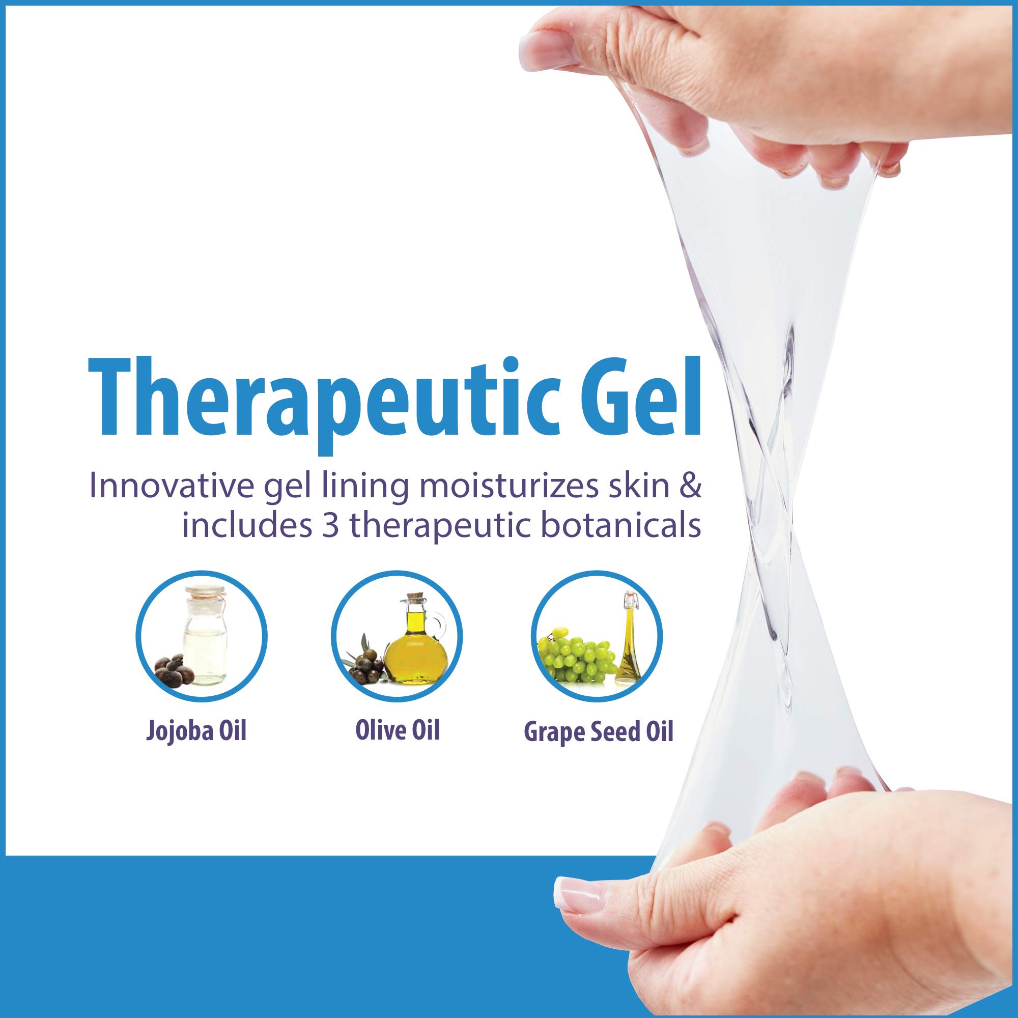 NatraCure Moisturizing Gel Socks (Helps Dry Feet, Cracked Heels, Dry