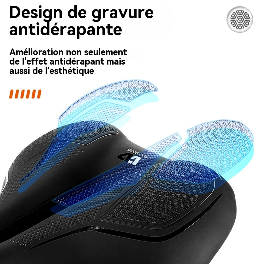 InnoTry ERGOSEAT — Adieu Les douleurs à vélo Selle de vélo pour la Ville et l'extérieur Confortable bicycleseat