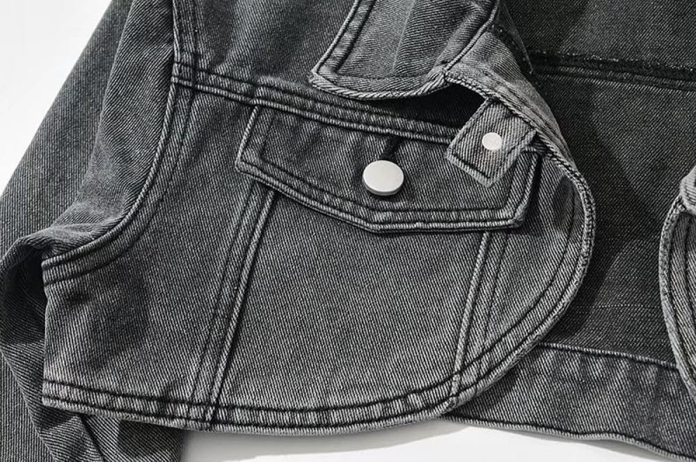 Cazadora Vaquera Mujer,Chaqueta Vaquera Recortada Para Mujer, Bolero Desgastado, Encogimiento De Hombros, Tops Cortos A Medida, Camionero, Prendas De Vestir, Botón Corto, Abrigo Vaquero, Cárdigan, C