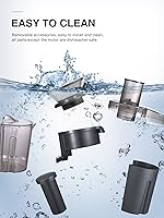 Vista 5 de QCen 500W Juicer Machine Metallic Black y Electric Citrus Juicer Exprimidor Paquete