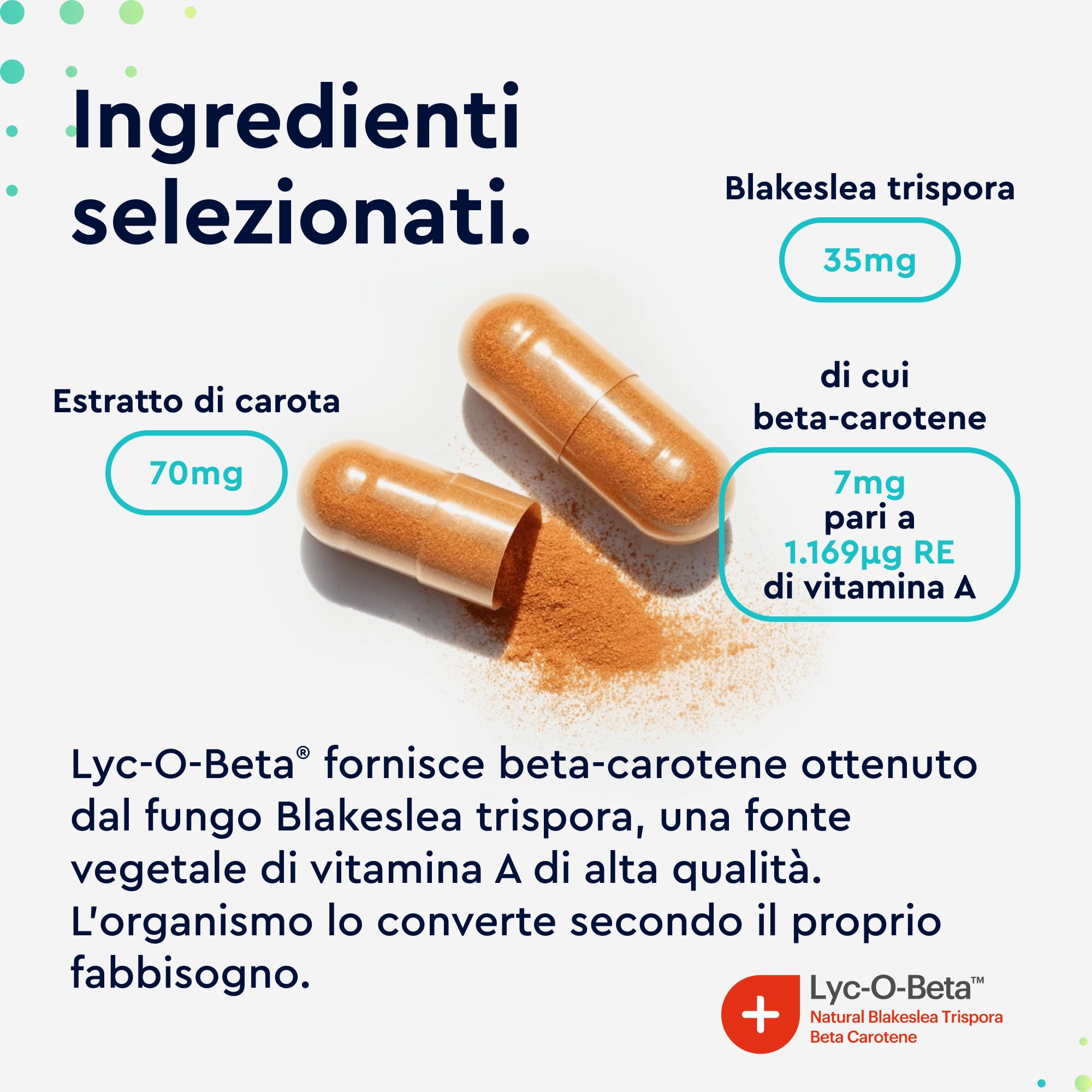 Betacarotene per Abbronzatura Forte, 200 Capsule, Beta Carotene Integratore Abbronzatura da Estratto di Carota, Attivatore Accelleratore Abbronzatura con Vitamina A pura 1169 µg, 100% Vegan