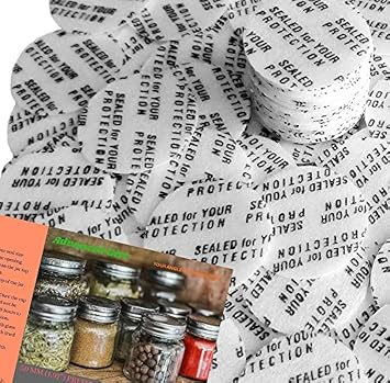 Pressure Sensitive Torque Activated Seals Cap Liners - 50mm 1.97" - 30 PCS -Made in USA- for Glass & Plastic Bottles & Containers - No Induction Sealer Needed - Black 30