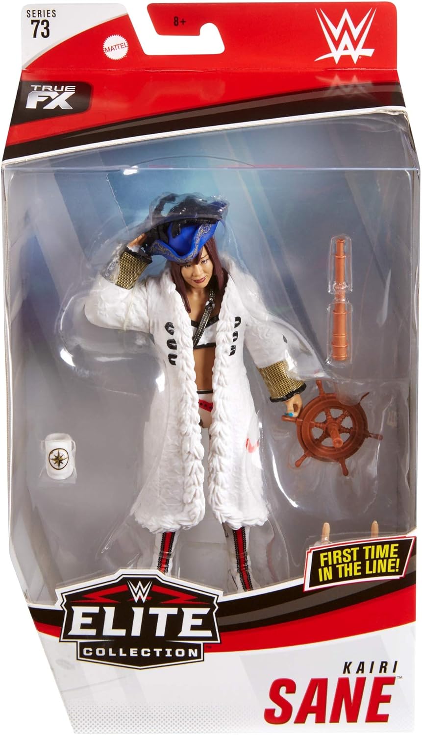 WWE Kairi Sane Elite Series #73 Deluxe Action Figure with Realistic Facial Detailing, Iconic Ring Gear & Accessories